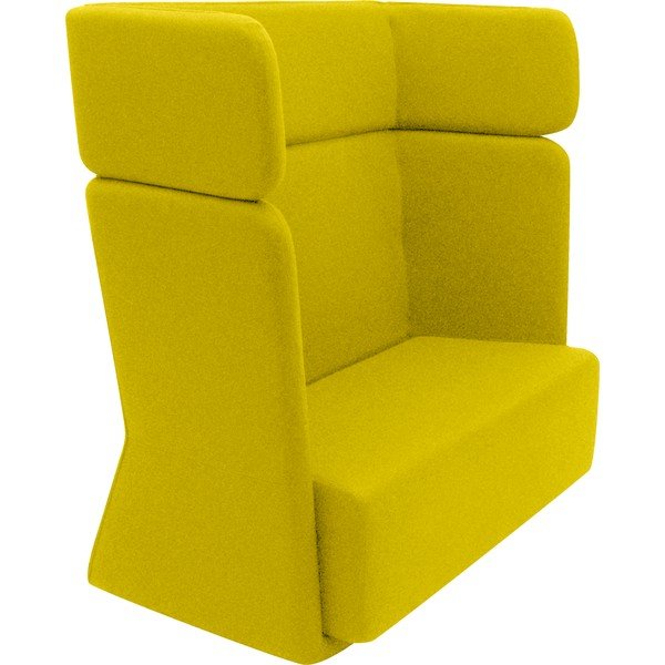 Жълт фотьойл Кошница Felt Melange Жълт - Softline-image-2