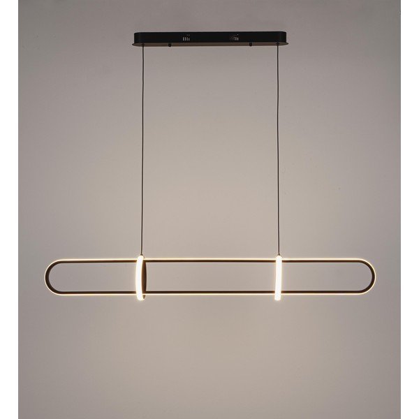 Черно метално LED висящо осветително тяло Alken – Bizzotto-image-2