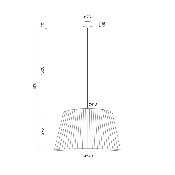 Béžové závěsné svítidlo Sotto Luce Kami, ⌀ 34 cm-image-1