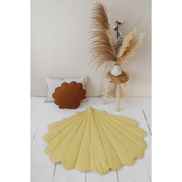 Жълто бебешко одеяло за игра Honey - Moi Mili-image-2