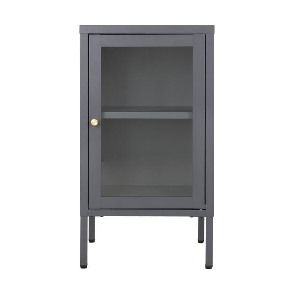 Сив метален шкаф за витрини 38x70 cm Dalby - House Nordic