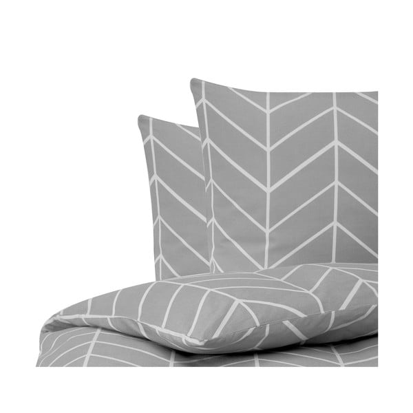 Сиво фланелено спално бельо за двойно легло , 200 x 200 cm Yule - Westwing Collection-image-2