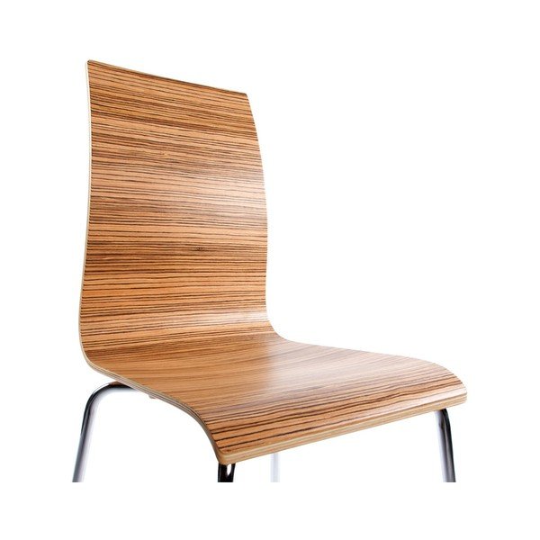 Трапезен стол със седалка от светло дърво Classic Zebrano - Kokoon-image-3