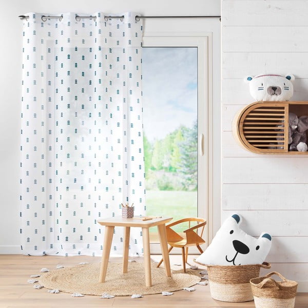 Завеса в бяло и синьо 140x240 cm Geokid – douceur d'intérieur-image-2