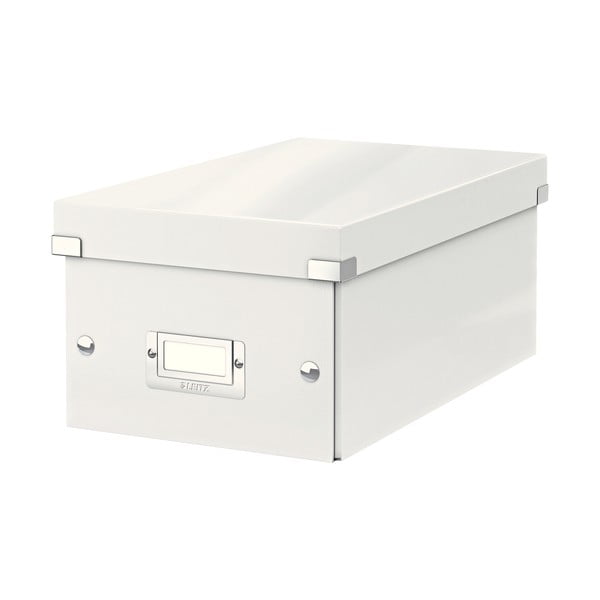Бяла картонена кутия за съхранение с капак 21x35x15 cm Click&Store – Leitz