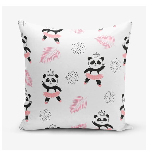 Калъфка за възглавница "Панда" със смес от памук, 45 x 45 cm Panda Child - Minimalist Cushion Covers