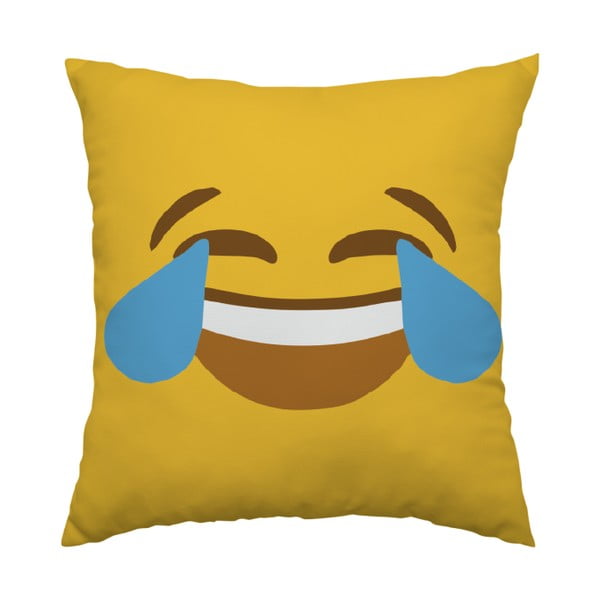Polštář Emoji Cry, 40x40 cm