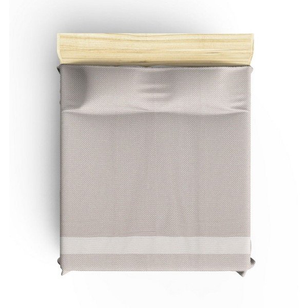 Бежова памучна покривка за легло Şeritli, 200 x 230 cm Seritli - Viaden-image-2