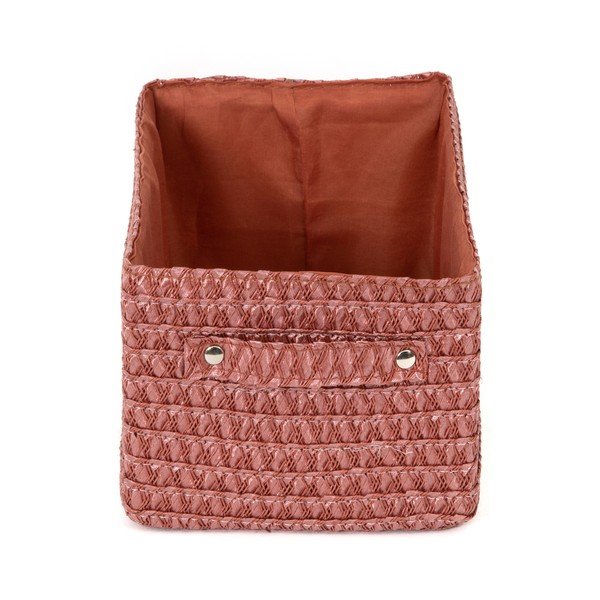 Червена кошница за съхранение Lilou Basket Terracotta - Compactor-image-3