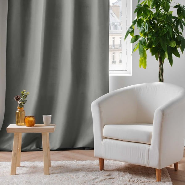 Сиво термо перде от микрофибър 135x260 cm Micropolar – douceur d'intérieur-image-4