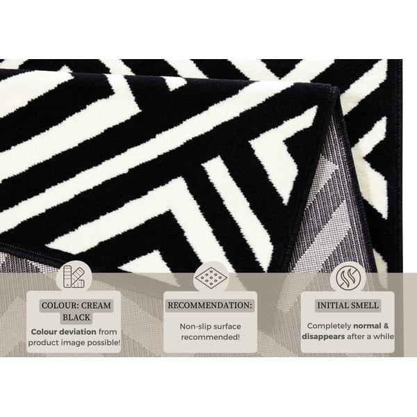 Черно-бял килим , 200 x 290 cm Art - Zala Living-image-4