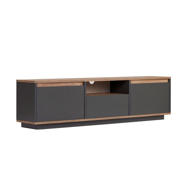 Антрацитна маса за телевизор 160x42x30 cm Sentinel – Kalune Design