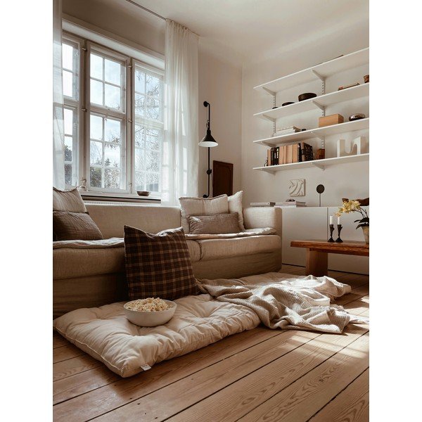 Сив матрак за футон 70x190 cm Легло в торба Grey - Karup Design-image-1