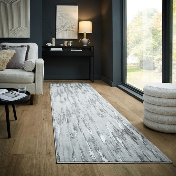 Сива пътека 80x300 cm Gleam – Flair Rugs-image-1