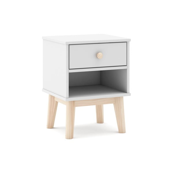 Бяло детско нощно шкафче Esteban - Marckeric-image-4