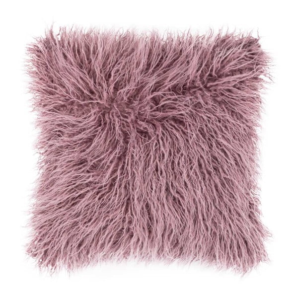 Розова кожена възглавница от мохер, 45 x 45 cm - Tiseco Home Studio