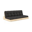 Тъмносив разтегателен диван 196 cm Base – Karup Design