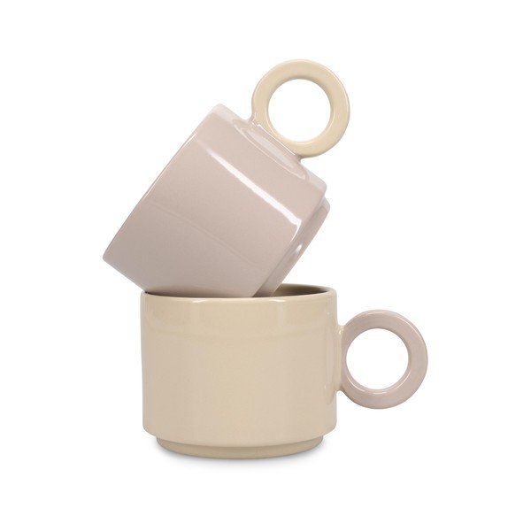 Бежова глинена чаша 280 ml Lou – ONA-image-2