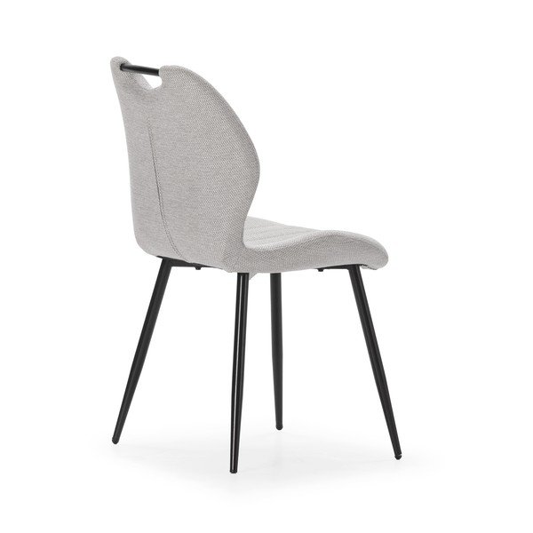 Светлосиви трапезни столове в комплект 4 бр. Muli – Marckeric-image-4