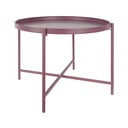 Лилаво-розова метална кръгла масичка за кафе ø 50 cm Meseta  – Leitmotiv