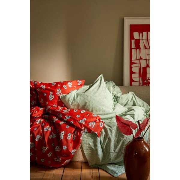 Удължено двойно спално бельо от памучен сатен в тухлен цвят 200x220 cm Grand Pleasantly - JUNA-image-4