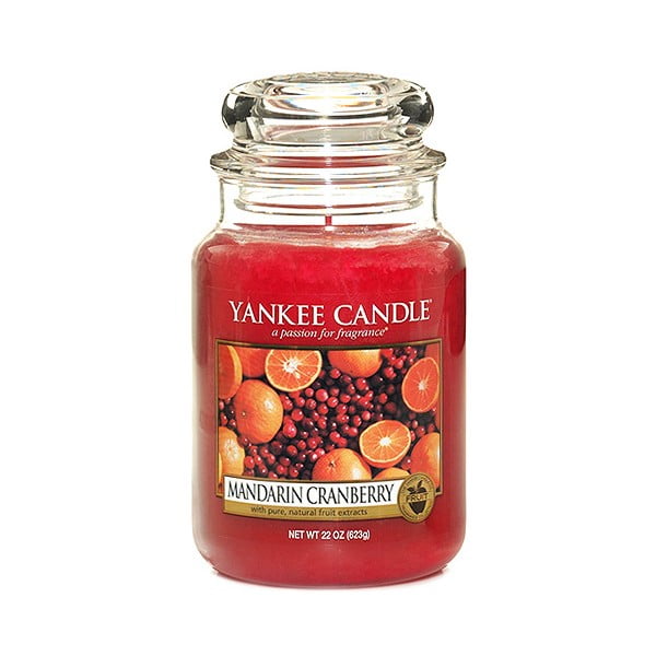 Ароматизирана свещ Мандарина с червена боровинка, време на горене 110 часа Mandarin Cranberry - Yankee Candle