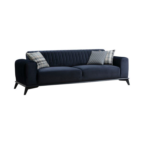 Тъмносин разтегателен диван 220 cm Lisa - Balcab Home-image-2