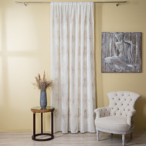 Бежова завеса 140x260 cm Cybele - Mendola Fabrics-image-3