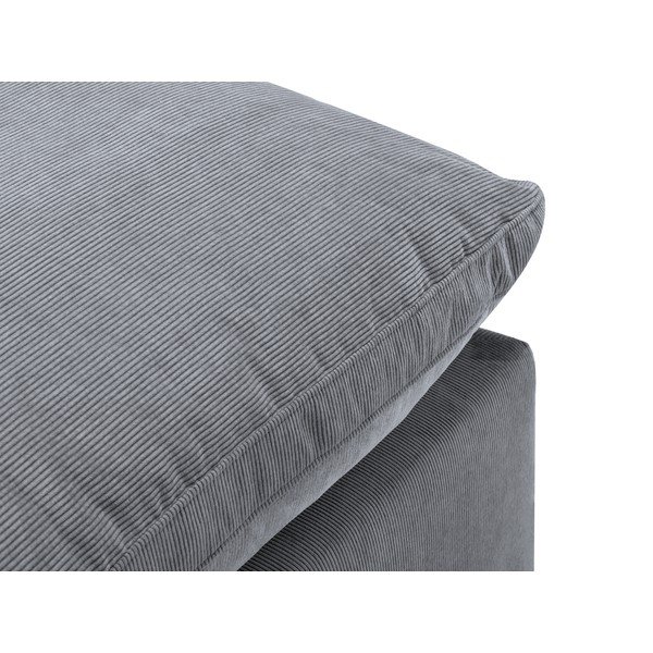 Сива ъглова част от модулен диван от велур Galaxy, ляв ъгъл - Windsor & Co Sofas-image-4