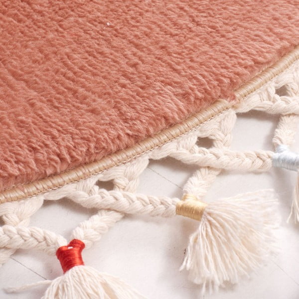 Кафяв килим за баня ø 80 cm Tuft – Foutastic-image-4