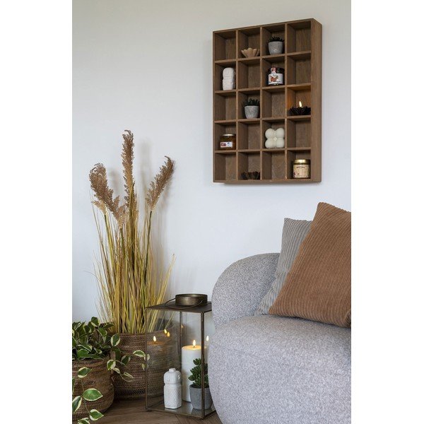 Стенен рафт на няколко нива от масивен бор в естествен цвят 44 cm Moss – House Nordic-image-2