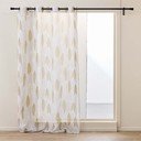 Бежова завеса от воал 140x280 cm Kim – douceur d'intérieur