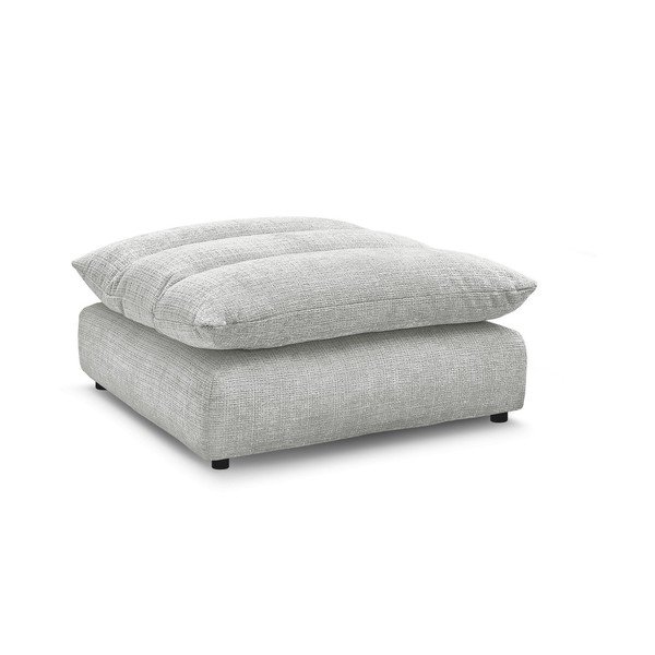 Светлосива шенилова табуретка Neil – Bobochic Paris