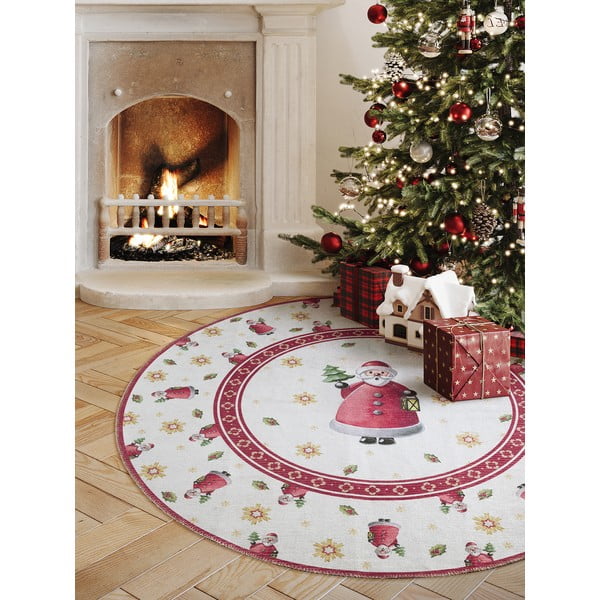 Червен  кръгъл килим с коледен мотив ø 160 cm Toy's Delight Santa Claus – Villeroy&Boch-image-1