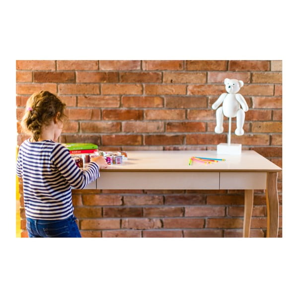 Бяло бюро за писане , дължина 105 cm Lillo - Ragaba-image-4