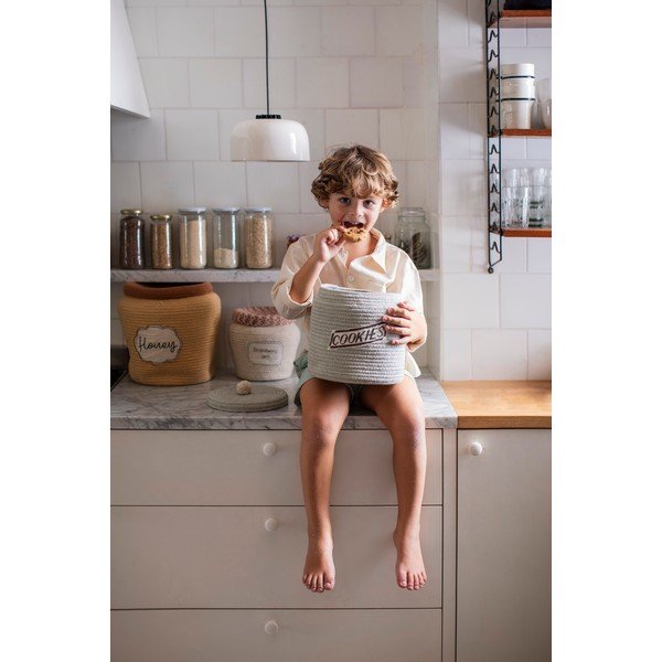 Светлокафява текстилна детска кошница за играчки ø 28x27 cm Honey Pot – Lorena Canals-image-4