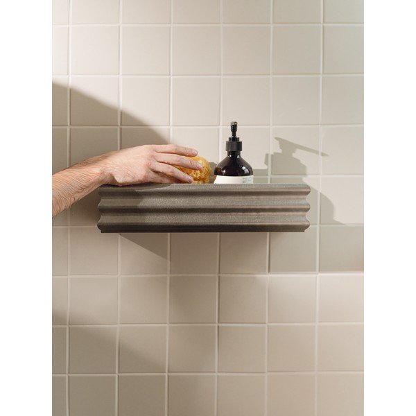 Стенен рафт за баня от неръждаема стомана в сребрист цвят Olbi – noo.ma-image-2