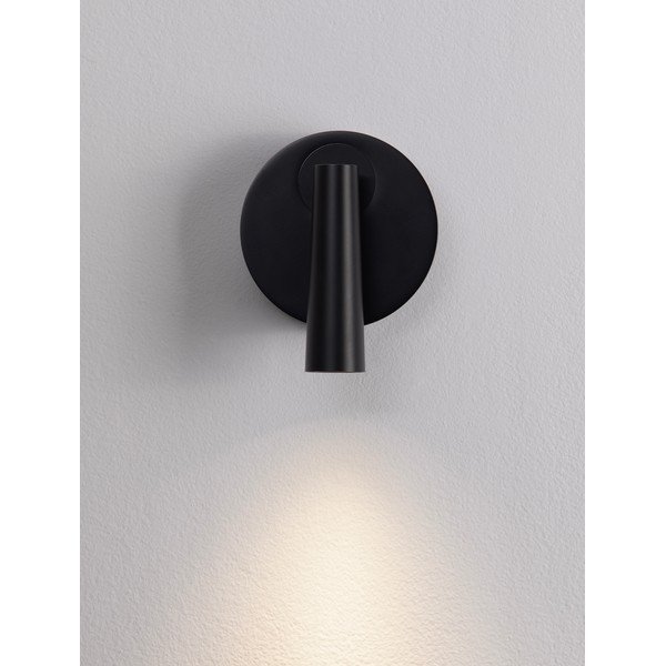Матово черно алуминиев LED прожектор с огъваща се структура 7x10 cm Tico – Nova Luce-image-1