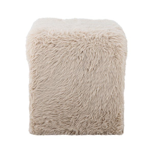 Бежова табуретка от изкуствен косъм Bobbie – Bloomingville-image-3