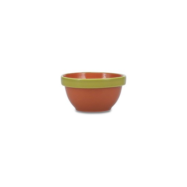 Зелена/оранжева глинена купичка 170 ml Duo – ONA-image-2