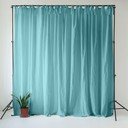 Тюркоазено ленено перде 140x250 cm Coastal Blue – Linen Tales