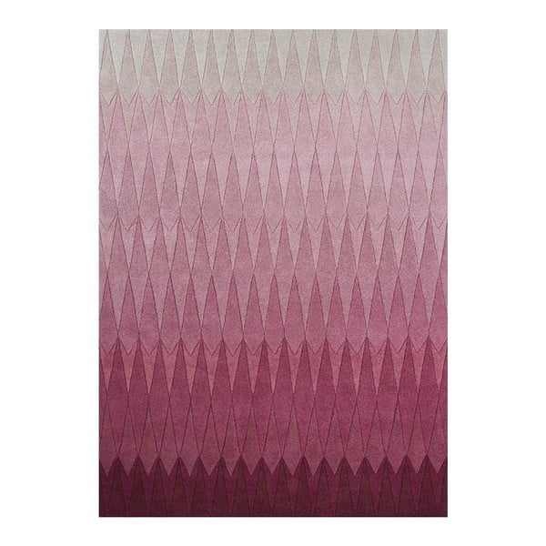 Vlněný koberec Acacia Pink, 140x200 cm