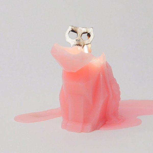 Růžová svíčka Pyropet Kisa-image-2