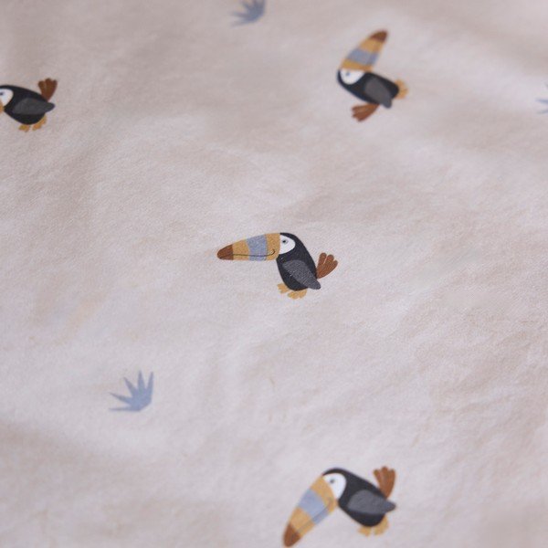 Светлосиво памучно детско спално бельо за детско креватче 70x100 cm Toucan – OYOY Mini-image-3