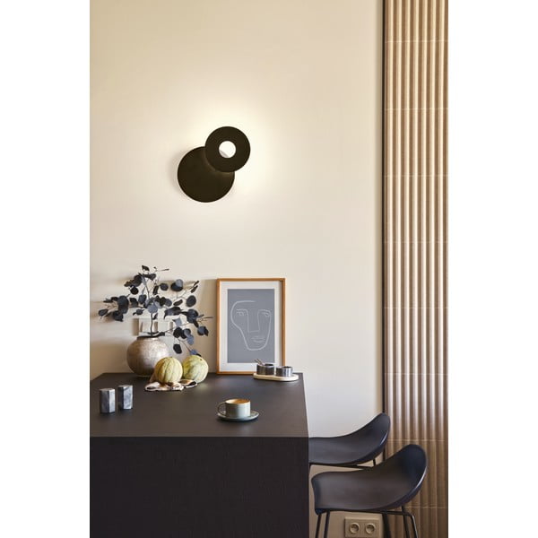 Черна LED стенна лампа Hennes – Fischer & Honsel-image-1