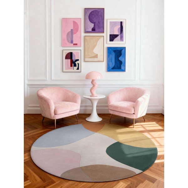 Ръчно изработен вълнен кръгъл килим ø 160 cm Hackney Clarissa – Ted Baker-image-1