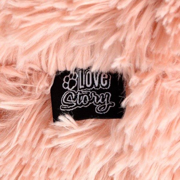 Светлорозово легло за котка тип палатка ø 55 cm – Love Story-image-1