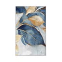 Синьо-златист килим подходящ за пране 160x230 cm Golden Leaves – Mila Home