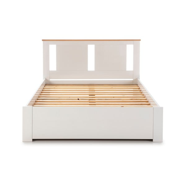 Бяло двойно легло с решетка 140x190 cm Enara - Marckeric-image-2