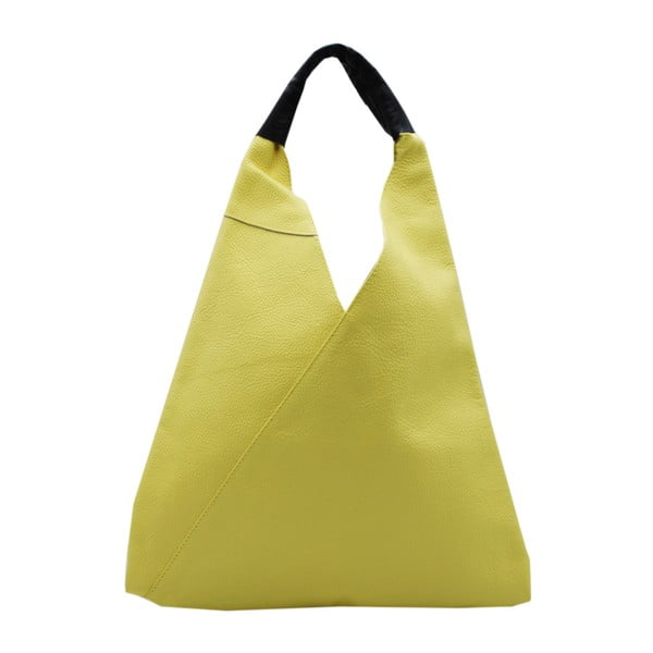 Жълто-зелена чанта от естествена кожа Karula - Andrea Cardone